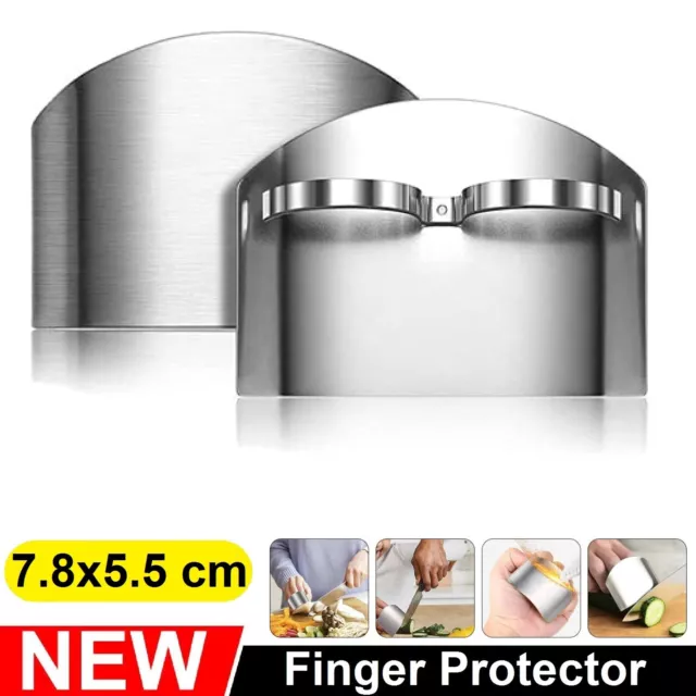 Finger Hand Protector Guard Chop Slice Knife Safe Kitchen Stainless Steel Tool