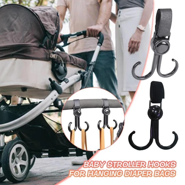 360° Drehbarer Haken - Kinderwagen Zubehör für Auto & Einkaufswagen M1N3