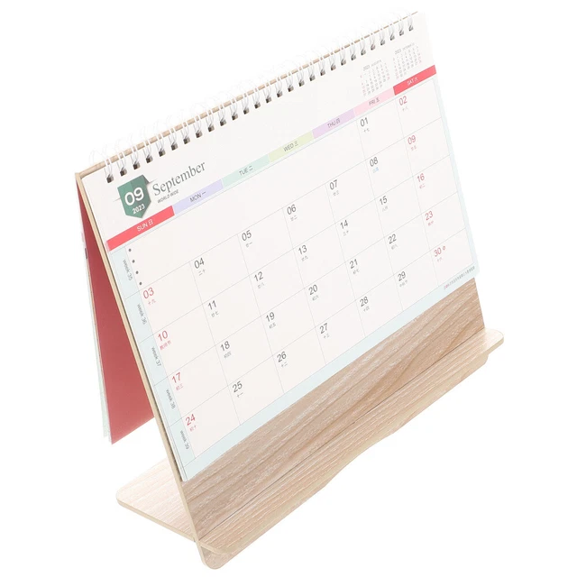 DECORATIVE DESK CALENDARS 2024 Flip Calendar Standing Desk Calendar for