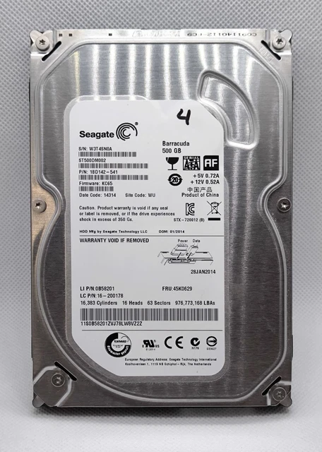 Seagate st500dm002 barracuda disque dur interne 3,5`` sata