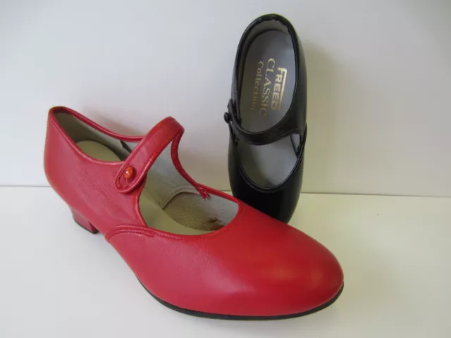 Unisex Freed Negro/Rojo Zapatos de Baile