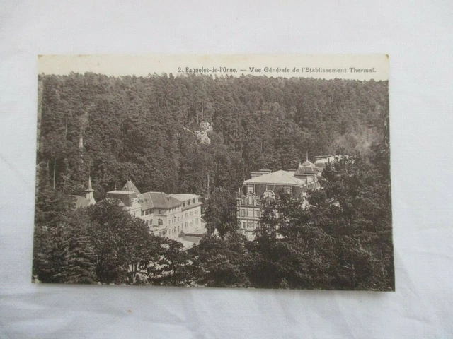 Cpa Orne 61 Orne Cars General View Of The Thermal Establishment