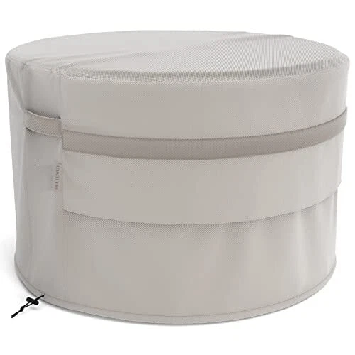 Round Fire Pit Cover, Fits for 30-36 Inch Fire Table, Sturdy & Waterproof,