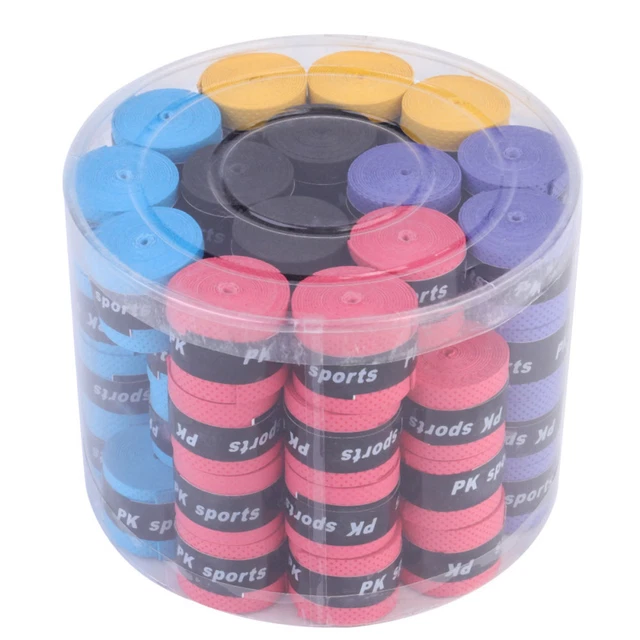60 PCS Silica Gel Racket Sweatband White Duct Tape Tennis Grip