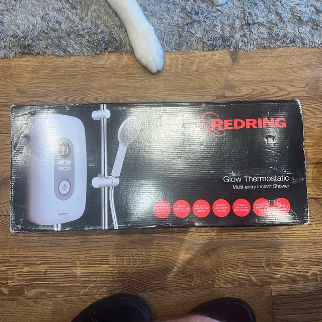 NEW REDRING GLOW Thermostatic Multi-entry Instant Electric Shower 8.5kW ...