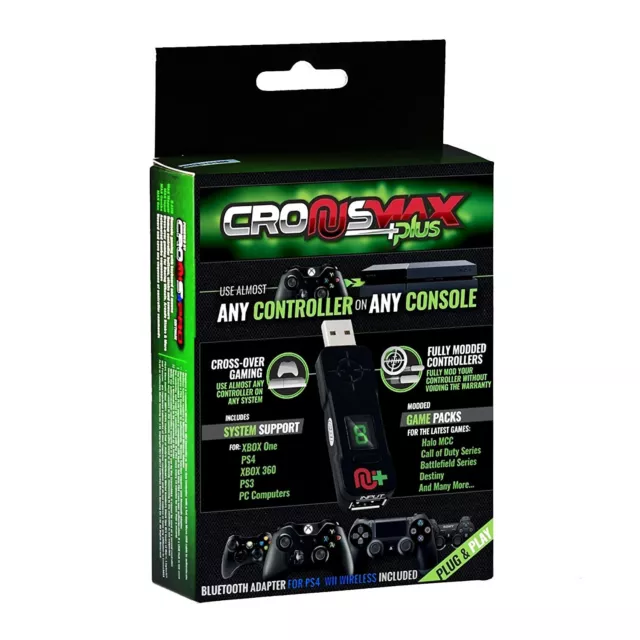CronusMax Plus Cross Cover Gaming Adapter PS4 Xbox One 360 Windows