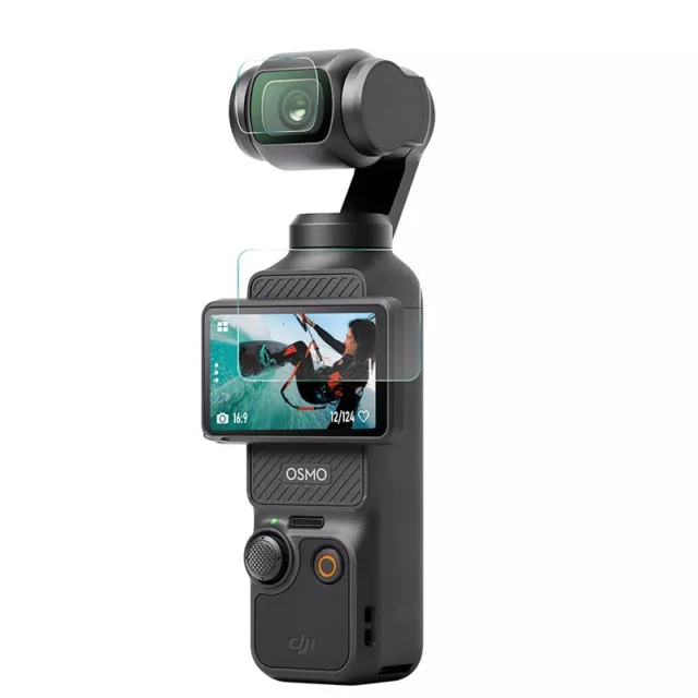 Screen Protector for DJI Osmo Pocket 3 Camera Screen+Lens Tempered Glass