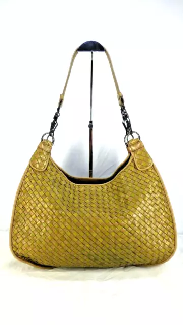 Bottega Veneta Flechtetasche Large Vintage 2007 Grün Taupe Hobo Louchy Bag