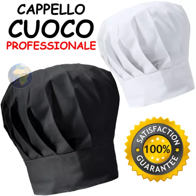 CAPPELLO da CUOCO Unisex REGOLABILE Cucina CHEF Cotone UNISEX Uomo DONNA Lavoro