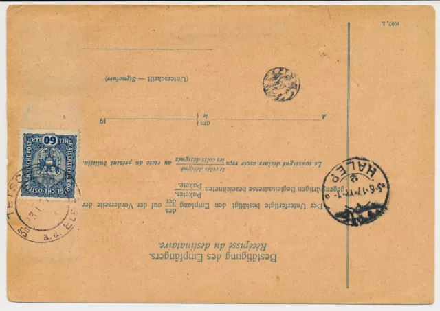 ÖSTERREICH 1917 POSTBEGLEITADRESSE TETSCHEN nach ALEPPO (Syrien)! SELTEN! 2