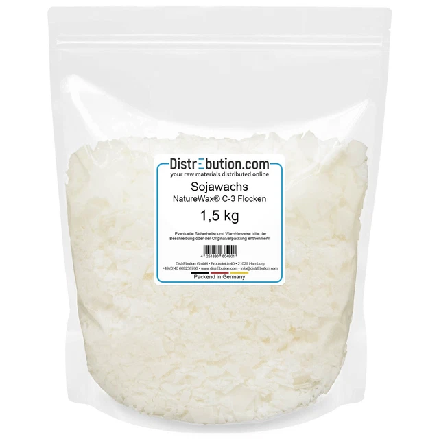 NatureWax® 660-55M Rapswachs & Kokoswachs Mischung 5 Kg – Pflanzlich, Vegan, Für Kerzen
