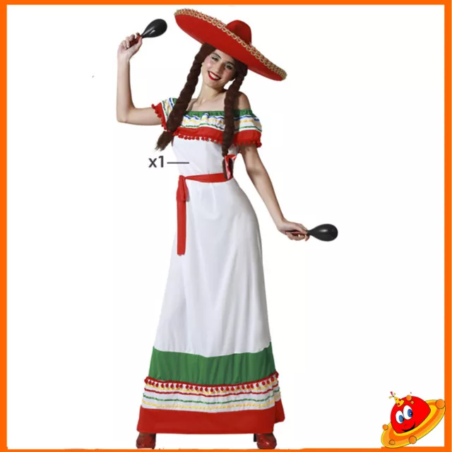 Costume Donna Mariachi Messicana Tg 36/46