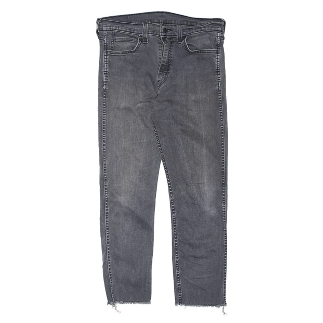 Jeans sottili dritti Levi's 522 da uomo denim neri W30 L26