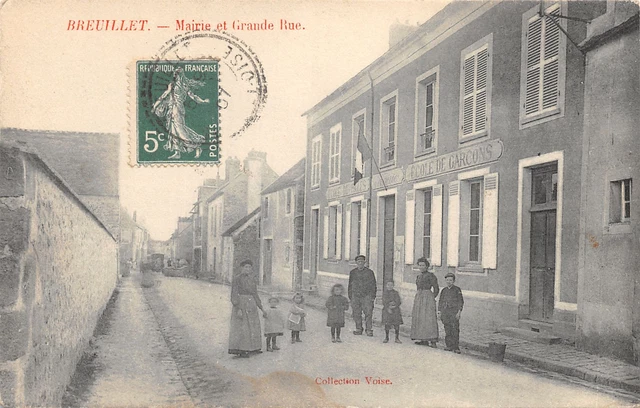 91-Breuillet-Mairie Et Grande Rue-Animee-N�6031-E/0157