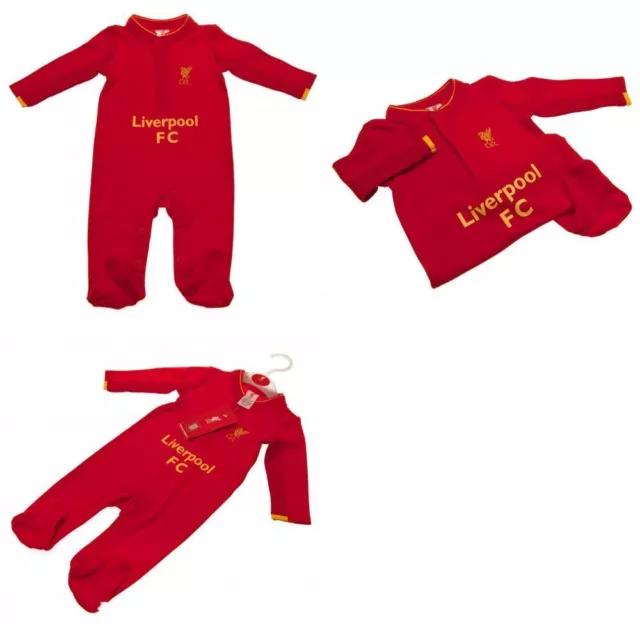 Liverpool Football Club Official Childrens Sleepsuit Kids LFC Pyjamas