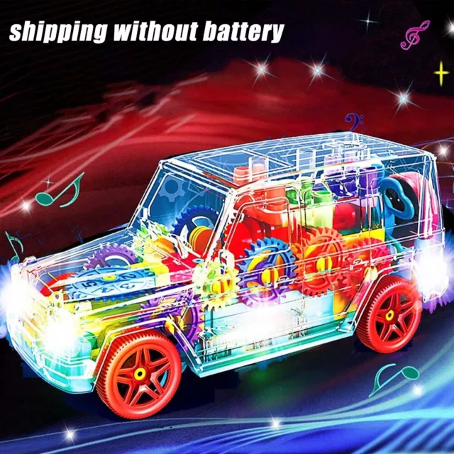 Kids LED Light Music Cool Car 2 3 4 5 6 7 8 Year Old Age For Boys Girl Toys Gift