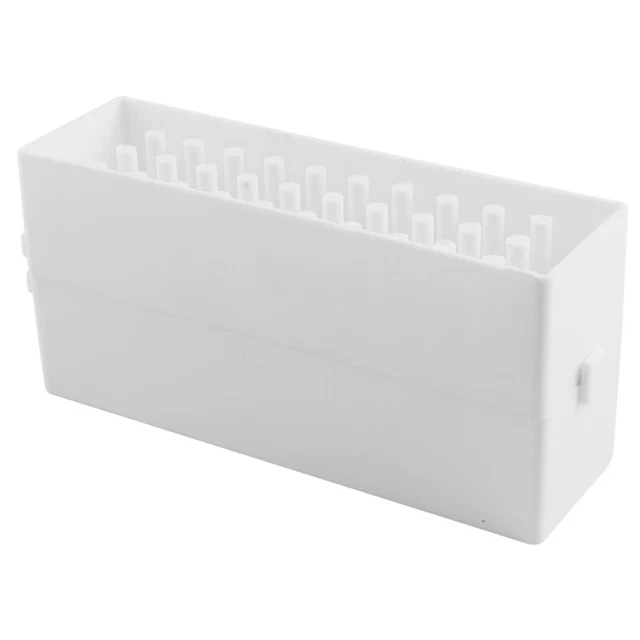 4X(Nagel Bohrer Halter Staubdicht Stand Displayer Organizer Container 30 Loech4)