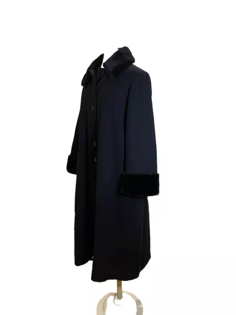 Vintage Albert Nipon Wool/Cashmere Blend Peacoat Size 10P