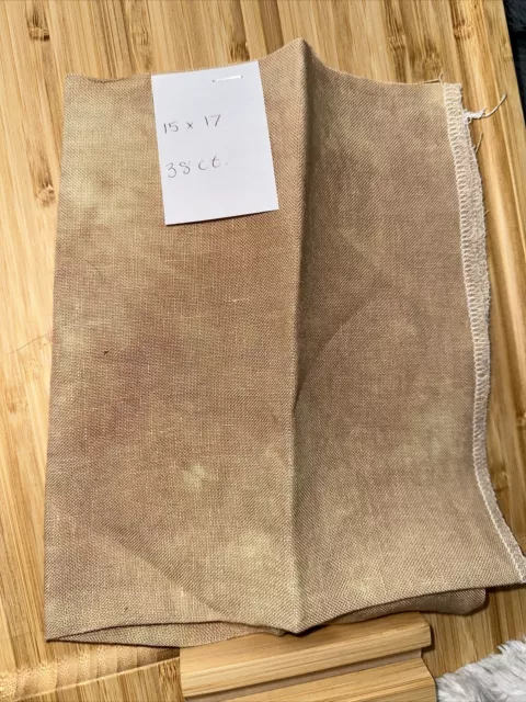 BN 38 Ct Tan Linen Fabric 15” X 17”