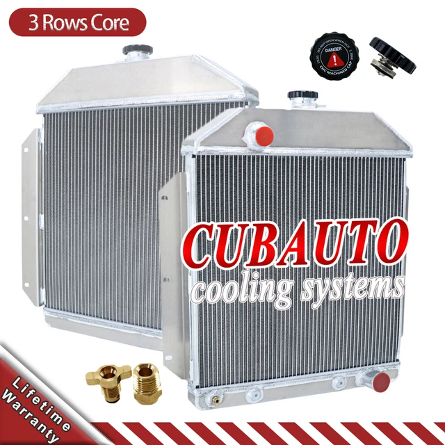 Radiator 3 Rows For 1949-1953 Ford Country Squire/ Sedan/ Chevy Engine 3.9L 4.2L