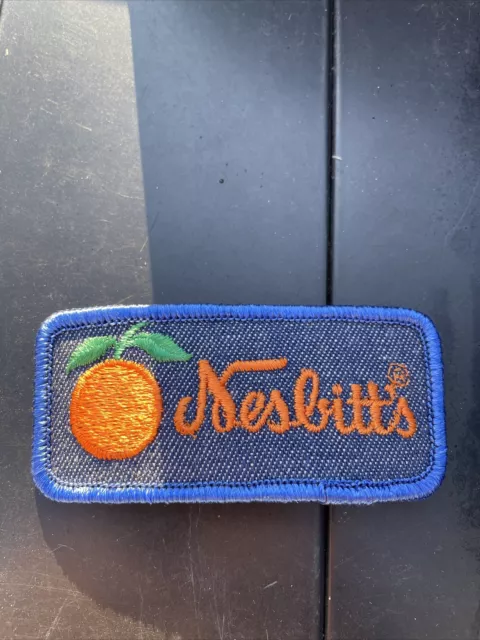 Vintage Nesbitt’s Soda Patch Uniform Patch 1.5”x3.5” Advertising