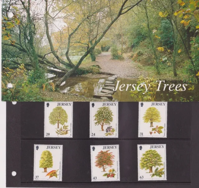 Jersey Presentation Pack 1997 Trees Mnh Mint Stamp Set