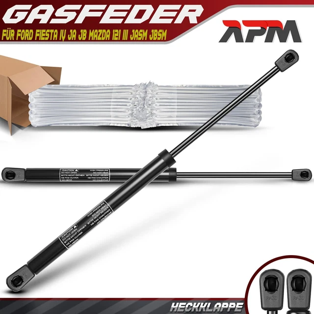 2x Gasfedern Für Ford Fiesta Mk6 2008-2017 - Heckklappendämpfer 545mm Mit 335N Kraft