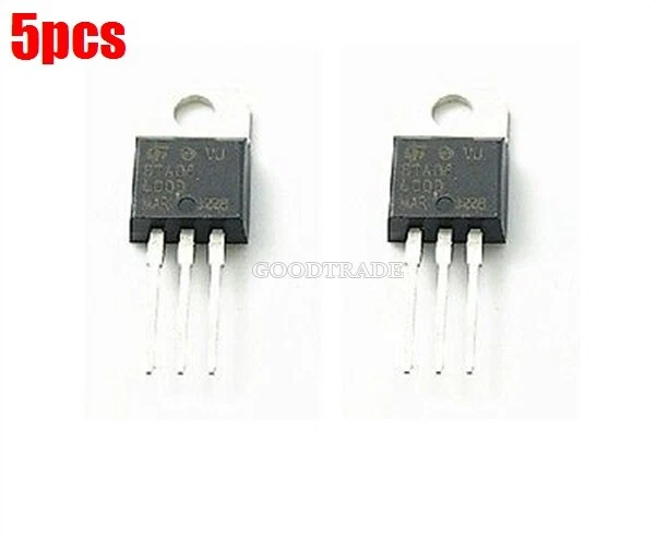 5PCS TRIAC BTA08 BTA08-600 BTA08-600B 8A 600V TO-220 ok EUR 1,33 ...