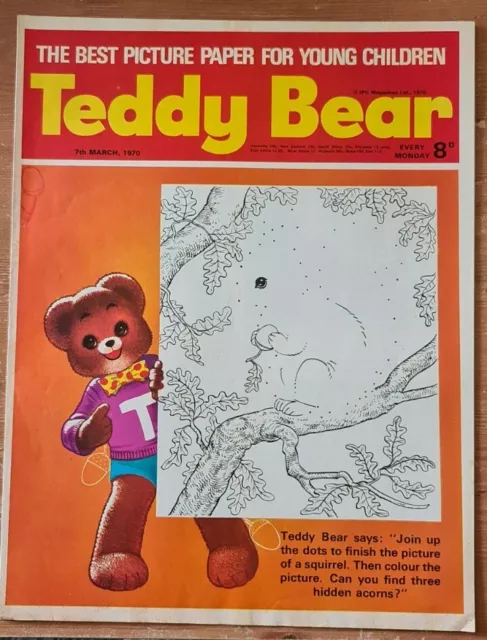 Teddy Bear Comic (1970) March 7th. Fine Copy. Fleetway Publications.