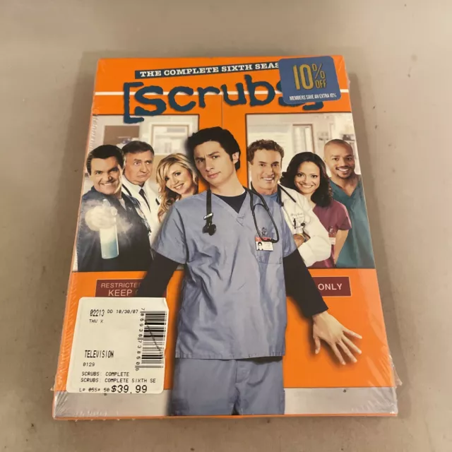 Scrubs: The Complete Sixth Season (DVD, 2006) NEW SEALED