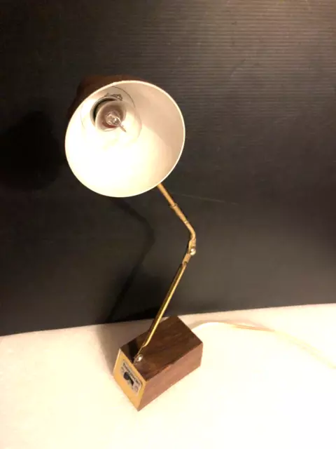 lampe bureau chevet réglable 2 bras tensor vintage américaine design indus