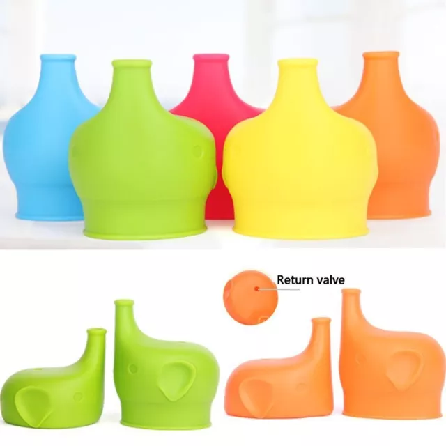 Lids Elephant-Shaped Lid Training Suction Cup Spill-proof Cap Bottles Cover