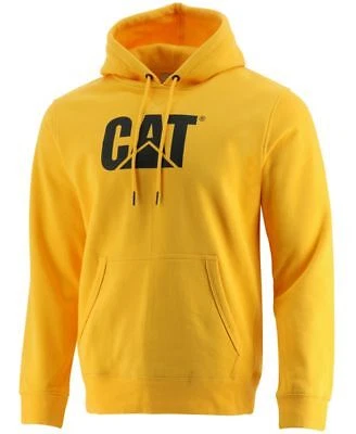 Caterpillar Mens Foundation Logo-Print Ho Yellow XL YELLOW Size XLARGE S/S