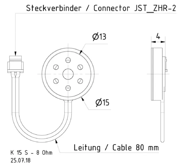 Visaton K 15 S Petit 8 Ohm 2