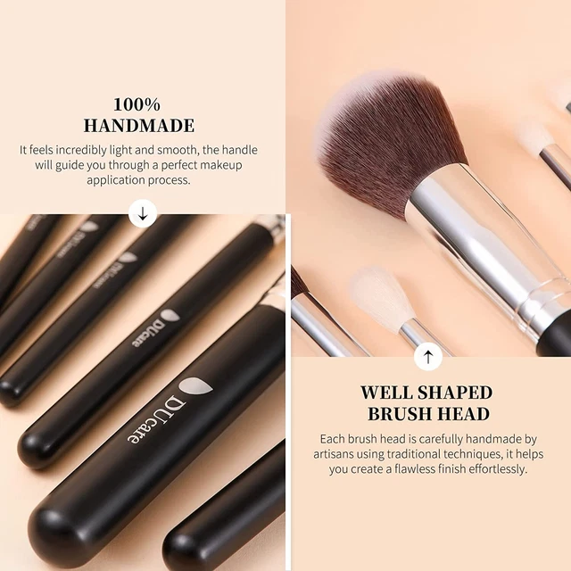 DUcare Pennelli Make Up Set 15Pcs Pennelli Trucco Professionali Set di pennelli 2