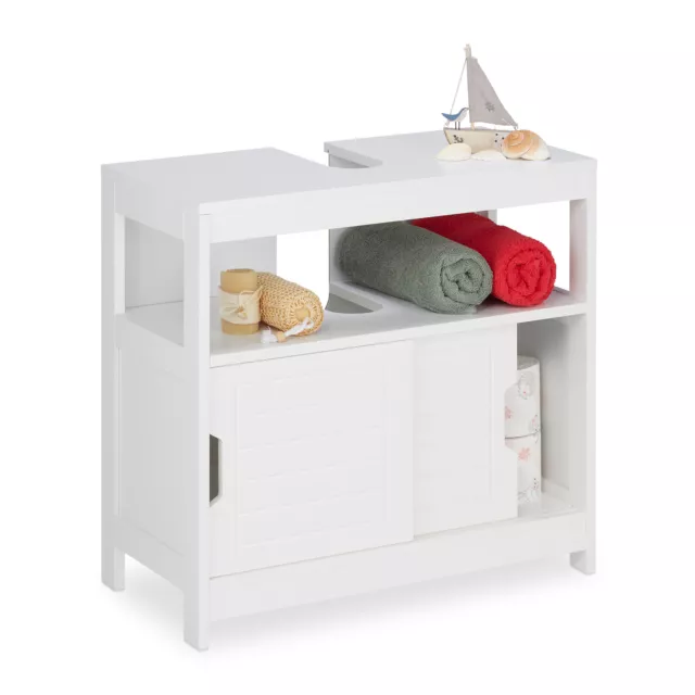 Mobile Sottolavabo Bianco e Rovere 63x30x54 cm in TruciolatoArredamento Set  di mobili Set di mobili per bagno : .it: Casa e cucina