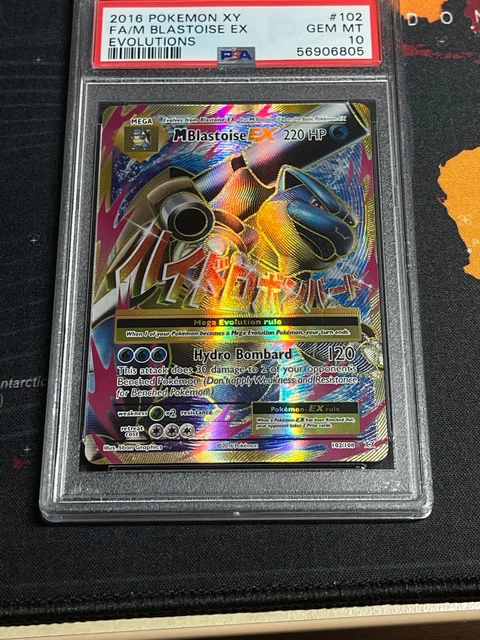 Evolutions Mega M Blastoise EX 102/108 Full Art PSA 10 Pokemon TCG CARD