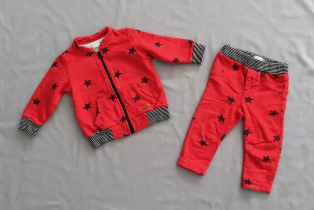 Euc Catimini Zip Jacket & Pants Jogger Set 6 -12 Months Sz 12 M 74 Baby Boy/Girl