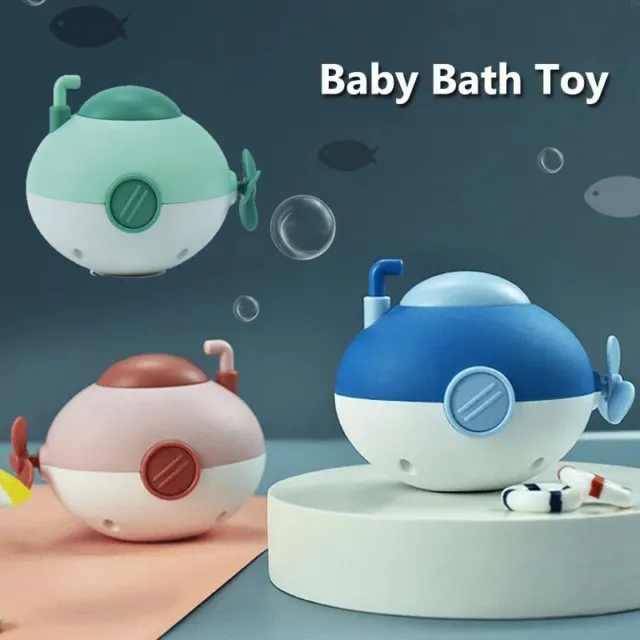 Baby Water Toys Swimming Floating Shower Bath Toys Clockwork Kids Cute Submarine