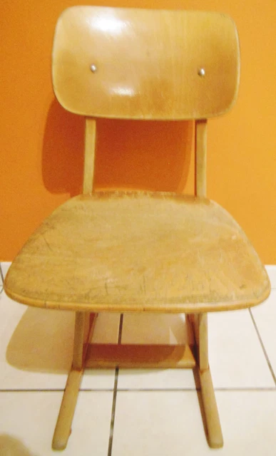 Authentique chaise vintage années 50 - 70 CASALA école chambre pupitre enfant