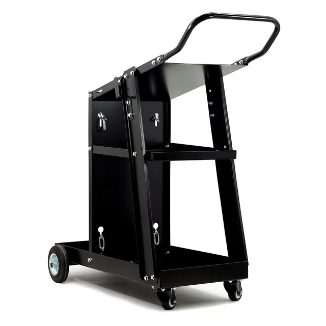 Welding cart with holder trolley for welding machine, MIG TIG PLASMA -Chains
