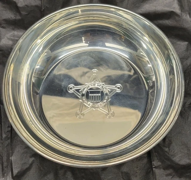 United States secrets service Pewter bowl