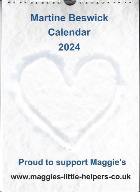 Martine Beswick 2024 Calendar - Signed on every page + Xmas greeting #1