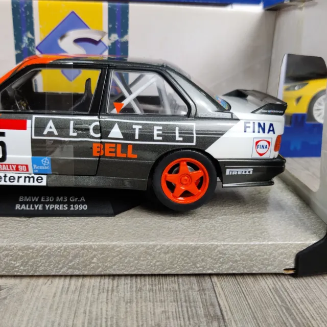 Voiture Solido Bmw E30 M3 Group A Rallye Ypres 1990 #5  1:18 Neuf B.  S1801519 7