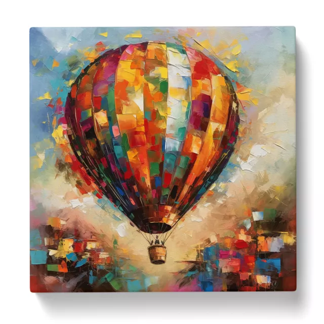 Hot Air Balloon Abstract Art Canvas Wall Art Print Framed Picture Home Decor 2