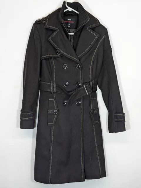 MISS SIXTY M60 Wool Belted Peacoat Women's Size Small