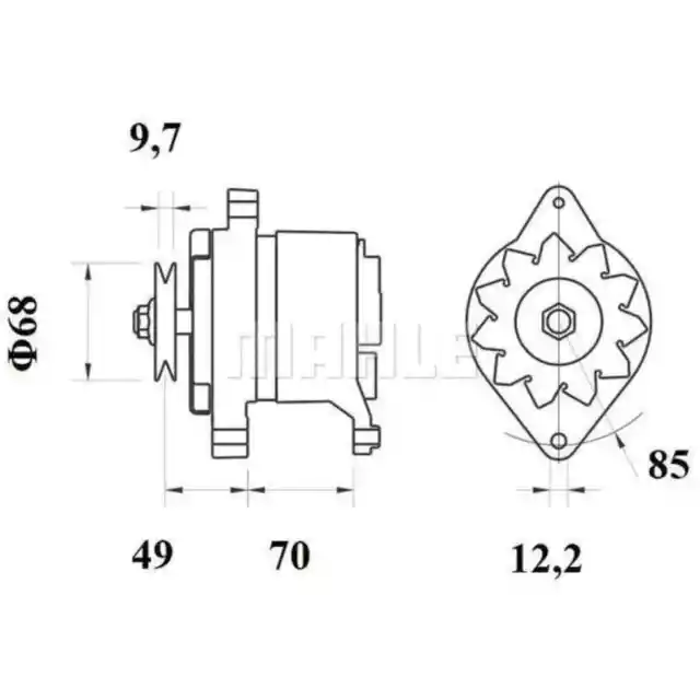 Generator MAHLE MG 156 für Fiat Argenta Ducato Panorama 2