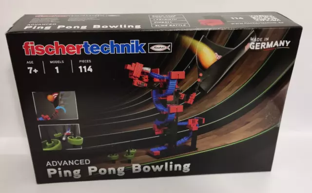 fischertechnik Advanced Ping Pong Bowling 114-tlg. Baukasten Kugelbahn NEU OVP