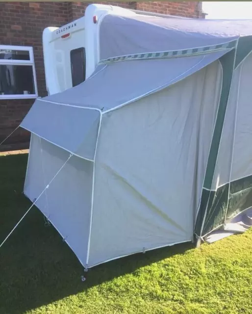 Isabella 250 Low/Short/Standard Grey Awning Annex With Steel Frame + Inner Tent