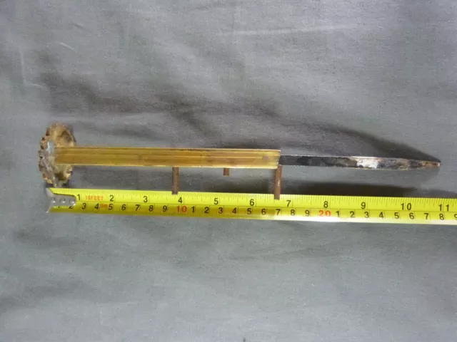 ⭐4 Antique French curtain tie back brackets Gilded Brass with fixing ⭐ 10